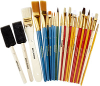 Artlicious - Juego de 25 pinceles de pintura multiusos, ideal para acrílico, aceite, acuarela, aguamarina - Arteztik
