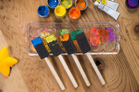 Pinceles de pintura de espuma, suministros para manualidades (1 pulgada, 120 unidades) - Arteztik
