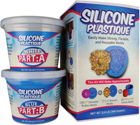 Silicona de plástico – DIY molde de silicona Kit de hacer, Super fácil 1:1 mezcla molde masilla, 3/4 libras, hace fuertes moldes de silicona reutilizables, grado alimenticio, no tóxico - Arteztik
