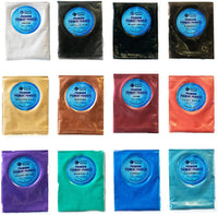 Polvo de pigmento premium para resina epoxi paquete variado, juego de 12 colores, 0.18 oz cada uno - Arteztik
