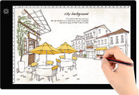 A4 ultra delgado portátil caja de luz LED trazador USB cable de alimentación regulable alto brillo LED Artcraft Tracing Light Pad caja de luz para artistas dibujo dibujo animación - Arteztik
