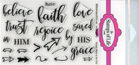 Stamps of Life Stamps4Bible Faith - Sellos cristianos para hacer tarjetas y álbumes de recortes de Stephanie Barnard - Sentiments - Arteztik
