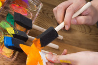 Pinceles de pintura de espuma, suministros para manualidades (1 pulgada, 120 unidades) - Arteztik

