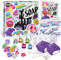 Kit de fabricación de jabón para niños, kit de ciencia FunKidz para hacer tu propio jabón con purpurina de cristal colorido con suministros para hacer jabón para niñas a partir de 6 años y más, kits de manualidades ideales para regalos para fiestas de cum - Arteztik
