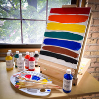 Milo - Juego de pinturas acrílicas de 8 colores, botellas de 8 onzas, juego de pintura acrílica fluida para estudiantes, fabricado en los Estados Unidos - Arteztik
