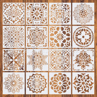 41 piezas Mandala Dotting Tools Set, Mandala Rocks Painting Kits incluyendo 16pcs Mandala Plantillas para Rocks Painting, Nail Dotting, Drawing y Drafting Art Supplies - Arteztik

