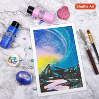 Juego de pintura acrílica que cambia de color, 16 colores camaleón, pintura acrílica en botellas (2.0 fl oz), no tóxica para artistas, principiantes y niños en rocas, manualidades, lienzos, madera, tela, cerámica - Arteztik

