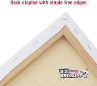 US Art suministro gratuito 6 x 8 inch ácido calidad profesional Perfil lona 6-Pack – 3/4 12 onza PRIMED Gesso – (1 Full Caso de 6 Individuales Lienzos) - Arteztik
