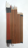Pincel de escritura chino para caligrafía profesional y pintura (16 piezas) - Arteztik
