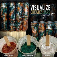 Mica Powder Pigment “Vibrant Bronze” (25g) Multipurpose DIY Arts and Crafts Additive | Woodworking, Natural Bath Bombs, Resin, Paint, Epoxy, Soap, Nail Polish, Lip Balm - Arteztik
