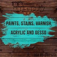 US Art Supply - Juego de 3 pinceles de cerdas sintéticas de diferentes tamaños para pintura, manchas, barnices, pegamento y Gesso - Arteztik
