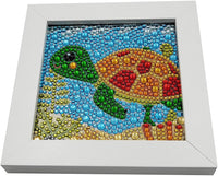 ParNarZar - Kit de pintura de diamante 3D para niños, principiantes, kit de manualidades para niñas con marco de 5.9 x 5.9 in - Arteztik
