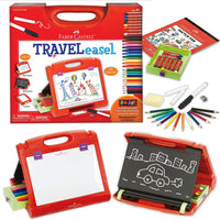 Faber-Castell Do-Art - Caballete de viaje 3 en 1, 30 piezas, caballete de mesa para niños con suministros de arte, multicolor - Arteztik
