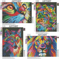 ARTDOT - Juego de 4 kits de pintura de diamante 5D para adultos, perforación completa, arte de diamante para decoración del hogar, 12 x 16 pulgadas - Arteztik
