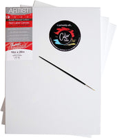 Lienzo artístico prémium de 16.0 x 20.0 in, lienzo de pintura estirado 100% algodón, Fredrix, ColorByFeliks para pintura acrílica, pintura al óleo, lienzos en blanco imprimados en Estados Unidos para pintura - Arteztik
