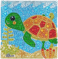 ParNarZar - Kit de pintura de diamante 3D para niños, principiantes, kit de manualidades para niñas con marco de 5.9 x 5.9 in - Arteztik
