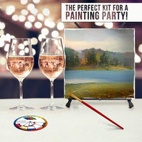 U.S. Art Supply Kit de pintura y pintura para fiesta de arte – 6 caballete, 12 tubos de pintura, 12 paneles de lienzo, 6 juegos de pinceles y 6 delantales - Arteztik
