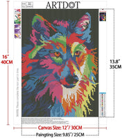 ARTDOT - Juego de 4 kits de pintura de diamante 5D para adultos, perforación completa, arte de diamante para decoración del hogar, 12 x 16 pulgadas - Arteztik
