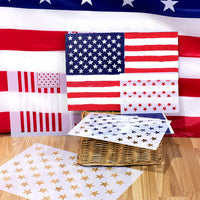 whaline 7 piezas bandera americana 50 estrellas plantilla para estarcir para pintar en Madera, Tela, Papel, aerógrafo, arte de paredes, 2 grandes, 2 Medianas Y 3 pequeñas - Arteztik
