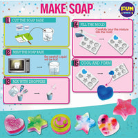 Kit de fabricación de jabón para niños, kit de ciencia FunKidz para hacer tu propio jabón con purpurina de cristal colorido con suministros para hacer jabón para niñas a partir de 6 años y más, kits de manualidades ideales para regalos para fiestas de cum - Arteztik
