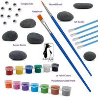 Deluxe Pintura Rupestre Kit, con rocas, Artes y Oficios Kit para niños y adultos - Arteztik
