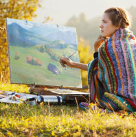 AIT Art Select - Juego de 7 pinceles de pintura de sable ruso, hechos a mano en Alemania para crear detalles exquisitos con aceite, acrílico o acuarelas - Arteztik
