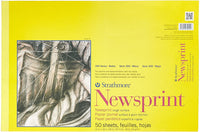 Strathmore (307-814) STR-307-814 - Bloc de papel de periódico, 50 hojas, 14.0 x 18.0 in, 14.0 x 18.0 in, color blanco - Arteztik
