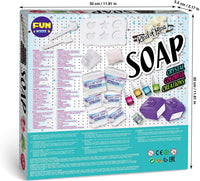 Kit de fabricación de jabón para niños, kit de ciencia FunKidz para hacer tu propio jabón con purpurina de cristal colorido con suministros para hacer jabón para niñas a partir de 6 años y más, kits de manualidades ideales para regalos para fiestas de cum - Arteztik
