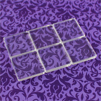 20 cleverdelights Azulejos de vidrio cuadrada – 1 inch – Tiles –  – Cabochons de vidrio Transparente para foto colgantes Bandejas de mosaicos – 1 - Arteztik
