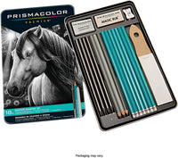 Prismacolor Premier - Lápices de grafito con gomas de borrar y sacapuntas, 18 piezas - Arteztik
