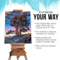 US Art Fuente pequeña caja French Campo Caja de madera artista caballete - Arteztik
