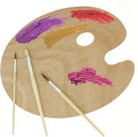 US Art Supply - Juego de pinceles (12 piezas, 9.0 x 12.0 in), diseño de paleta de madera - Arteztik
