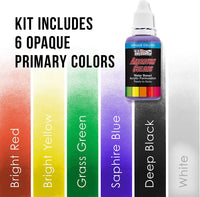 Equipo profesional de 3 sistemas de aerógrafo con compresor y kit de pinturas de 6 colores primarios, de Master Airbrush - Arteztik
