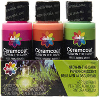 Delta Ceramcoat - Kit de pintura brillante en la oscuridad - Arteztik
