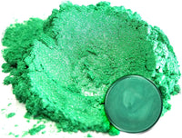 Pigmento en polvo de Mica "té verde" (1.76 oz), aditivo multiusos para manualidades y manualidades, carpintería, bombas de baño naturales, resina, pintura, epoxi, jabón, esmalte de uñas, bálsamo de labios (té verde, 1.76 oz). - Arteztik
