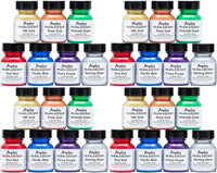Angelus Pintura para cuero, juego de 7 colores perlados, 1 oz frascos 5 unidades - Arteztik
