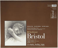 Strathmore 400 Series Bristol, 2 capas lisas, cinta de 18.0 x 24.0 in, 15 hojas - Arteztik

