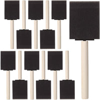 Bates - 16 pinceles de pintura de espuma, 2 pulgadas, esponja, esponja, espuma, espuma, espuma, espuma, pinceles para pintura, pinceles de espuma para manchas, esponjas de pintura, esponja de espuma - Arteztik
