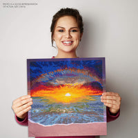 Kit de pintura de diamante para adultos 5D pintura con diamantes DIY Kit de pintura de playa atardecer por número con Gem Art Drill y Dotz 12" x 16" - Arteztik
