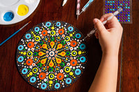Krafty Bobafty Mandala Dotting Tools Set - 28 piezas de rocas de pintura, juego de arte de calidad Stylus Craft, diseños de pintura en plantillas redondas (incluidas), así como pintura y lienzos de cualquier forma o tamaño. - Arteztik
