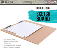 US Art Supply - Tablero de dibujo de artista (18.0 x 18.0 in, incluye 11.3 x 14.0 in, encuadernado en espiral lateral, 60 libras, 2 almohadillas), 100 hojas en cada bloc de papel - Arteztik
