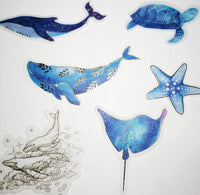 Juego de 60 pegatinas decorativas de estilo romántico para álbumes de recortes, calendarios, arte, manualidades, álbum, diario de balas, letra de la marca Ocean Romantic - Arteztik
