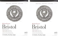 Strathmore (580-72 500 Series Bristol, superficie de placa de 2 capas, 11 x 14 pulgadas, 15 hojas - Arteztik
