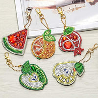 Soleebee 5 piezas DIY 5D completo taladro diamante pintura llavero por número Kit mosaico hacer doble cara taladro colgante cristal Rhinestones llavero bolsa regalo (mariposa) - Arteztik
