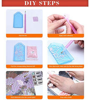 Witfox - Kit de pintura de diamantes 5D para bricolaje con números y lirios de agua, 15.7 x 11.8 in - Arteztik
