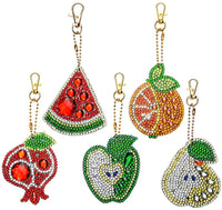 Soleebee 5 piezas DIY 5D completo taladro diamante pintura llavero por número Kit mosaico hacer doble cara taladro colgante cristal Rhinestones llavero bolsa regalo (mariposa) - Arteztik
