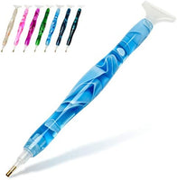 Bolígrafo de resina pintado a mano con diamantes, bordado de diamantes 5D bricolaje, hecho a mano, bolígrafo perforador de diamantes de fantasía, herramienta para coser y arte de uñas - Arteztik

