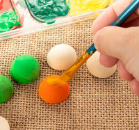 Bolas de madera divididas – Paquete de 100 bolas de media madera sin terminar, mini hemisferio, medias bolas para proyectos de bricolaje, artes infantiles y suministros de manualidades, 1 pulgada de diámetro - Arteztik
