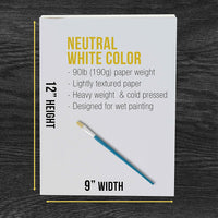 U.S. Art Supply - Bloc de papel para pintura de acuarela (9.0 x 12.0 in, 6.70 oz/m²), almohadilla de 24 hojas (paquete de 2 almohadillas) - Arteztik
