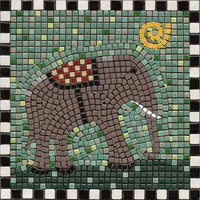 Kit de arte mosaico de bricolaje cuadrado, 7.9x7.9 in, pescado - Arteztik
